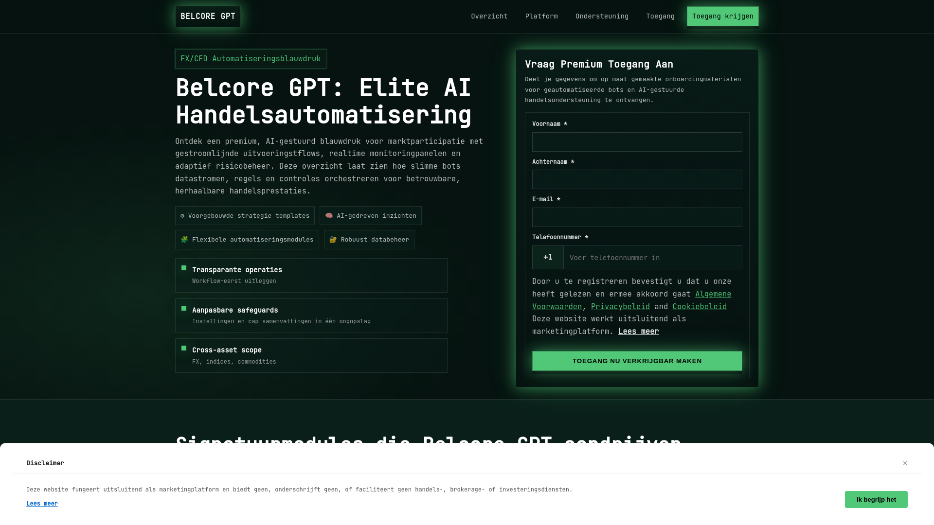 website screenshot of https://belcore-gpt.shop/