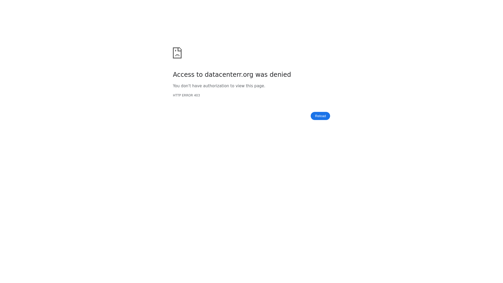 website screenshot of https://datacenterr.org/