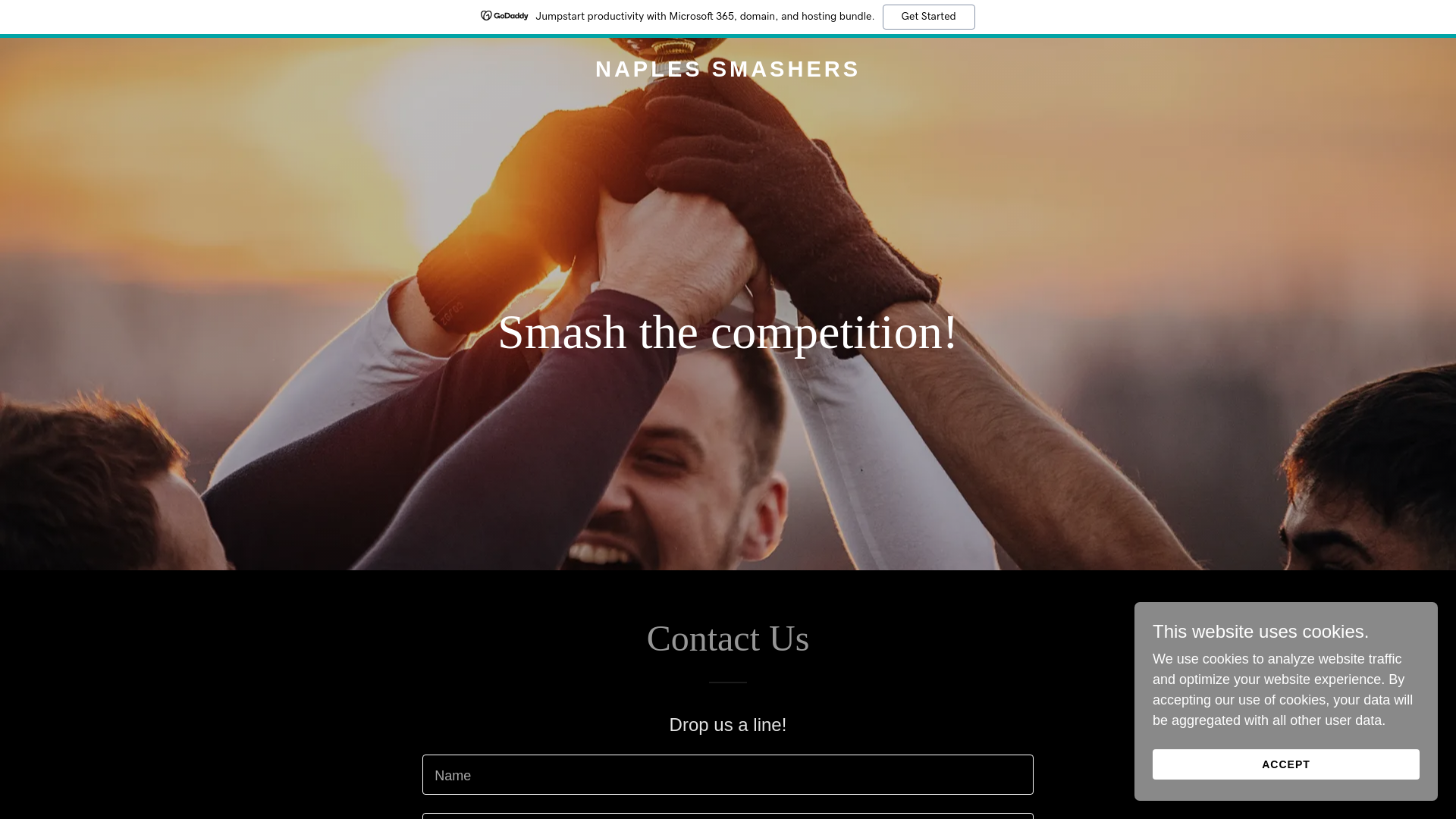 website screenshot of https://naplessmashers.com/