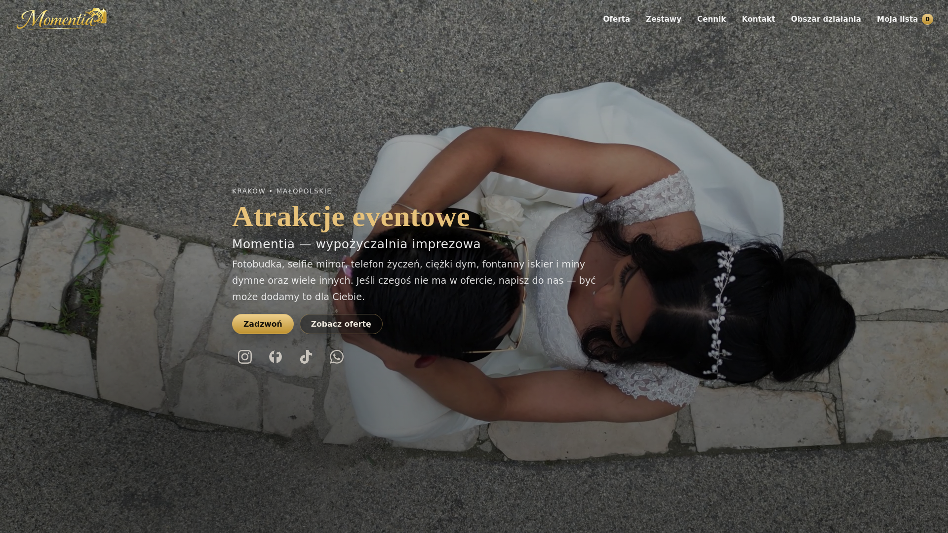 website screenshot of https://momentia.pages.dev/