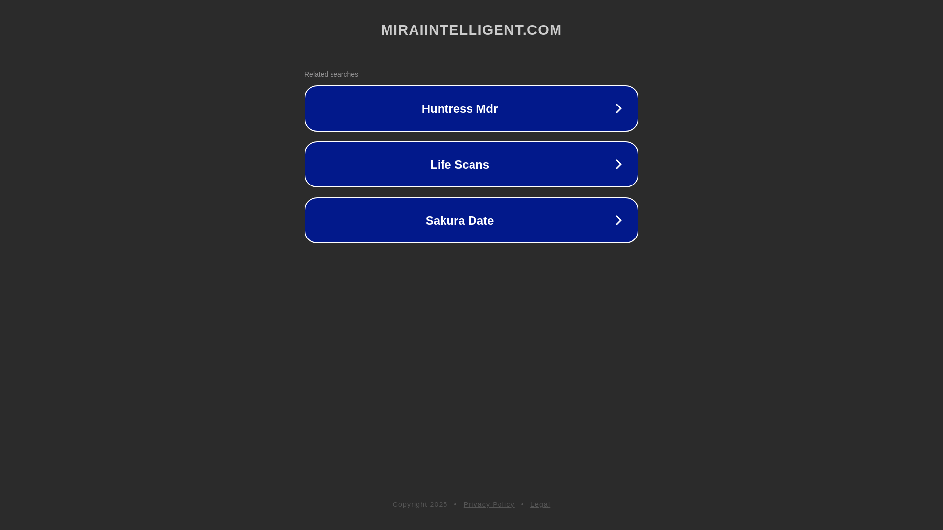 website screenshot of https://miraiintelligent.com/
