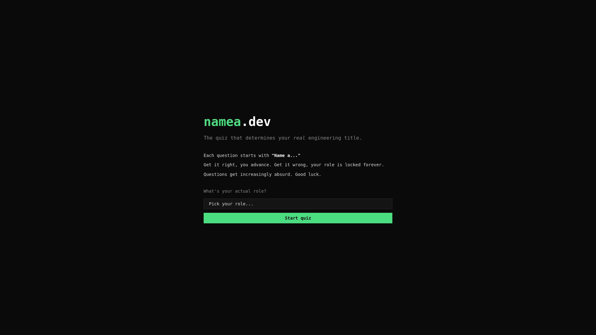 website screenshot of https://namea-dev.pages.dev/
