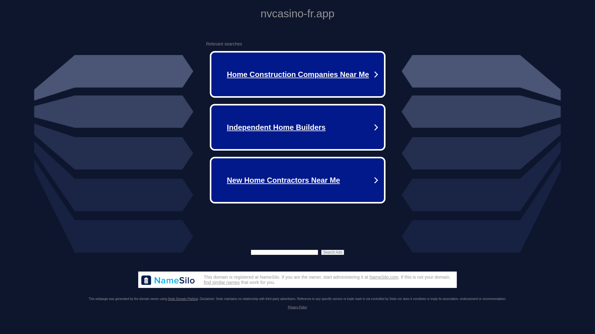 website screenshot of https://nvcasino-fr.app/
