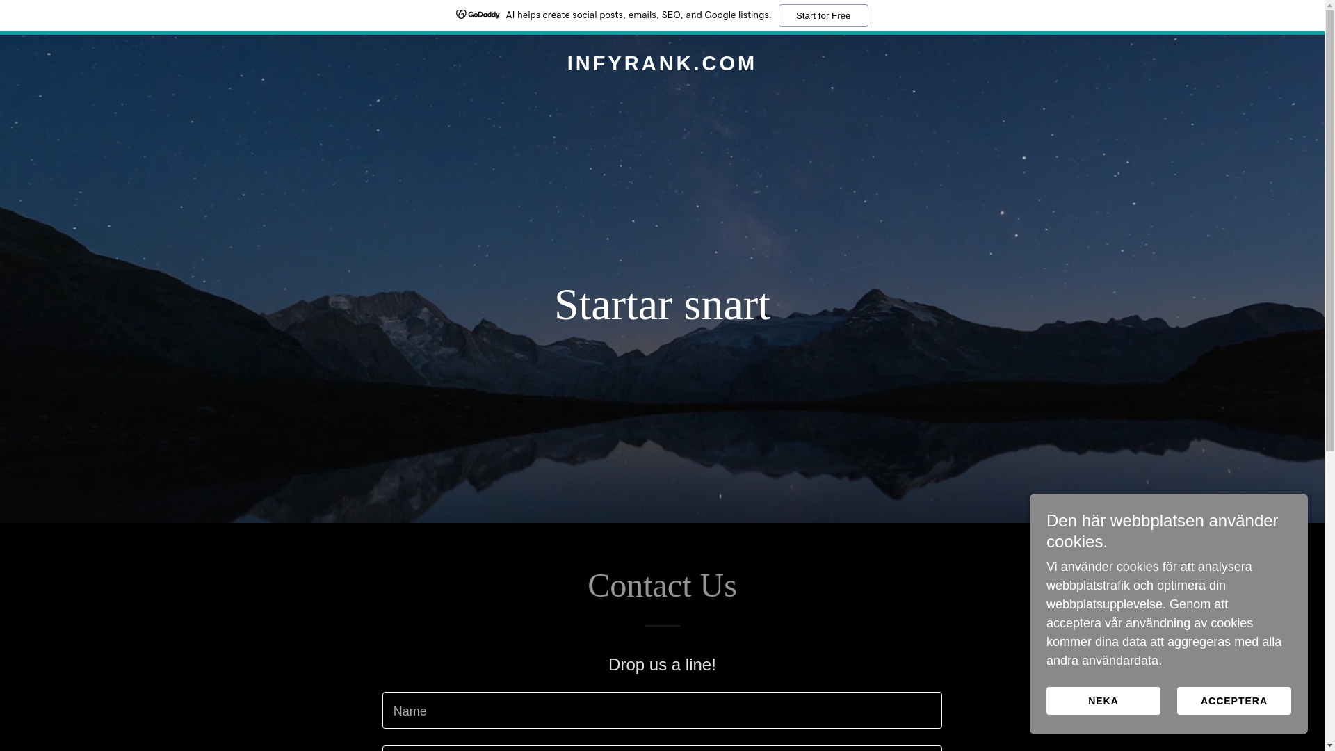 website screenshot of https://infyrank.com/