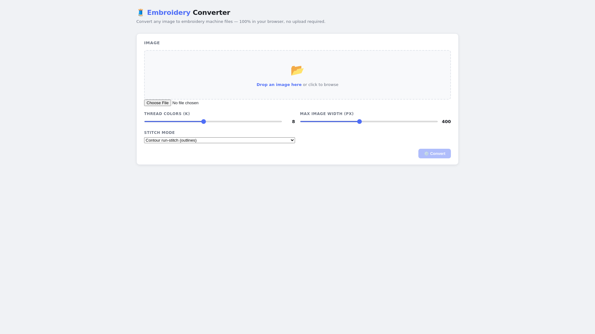 website screenshot of https://embroderyconverter.site/