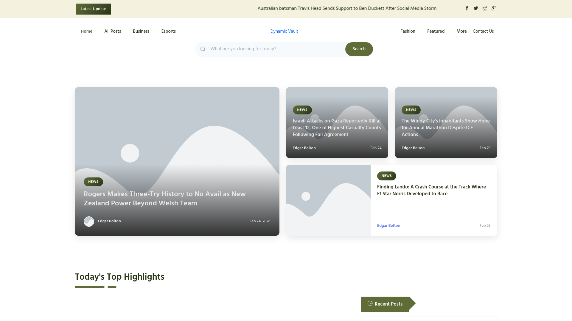 website screenshot of https://dynamicvault.co.uk/