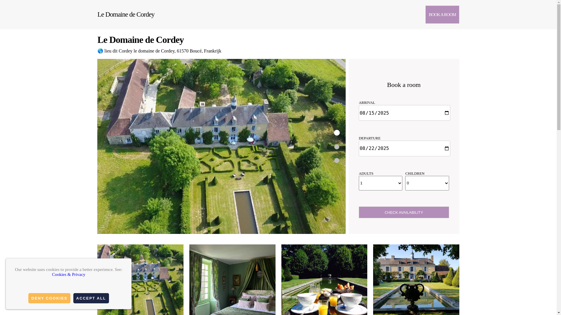 website screenshot of https://le-domaine-de-cordey.com.es/