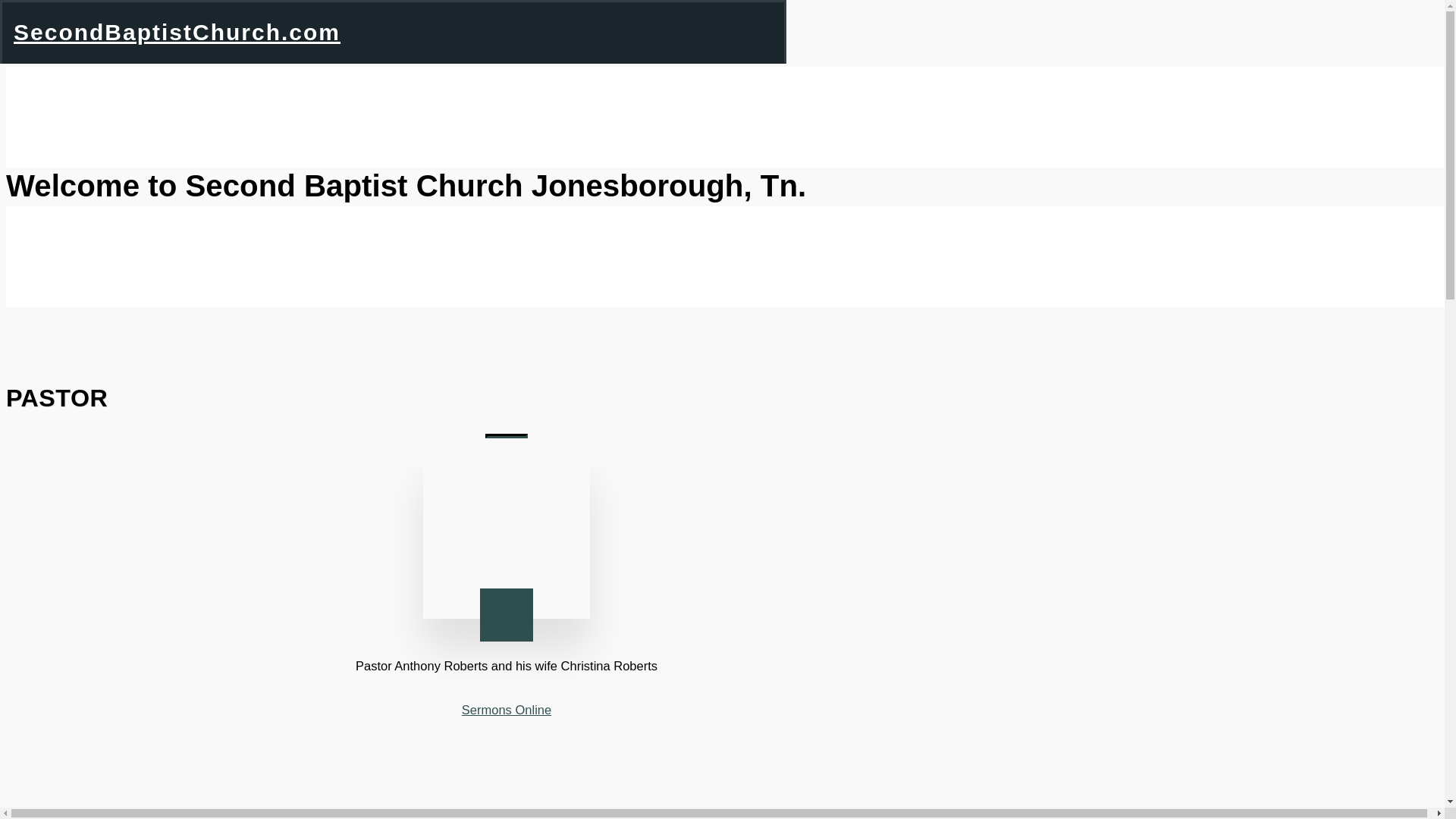 website screenshot of https://secondbaptistchurchtn.com/