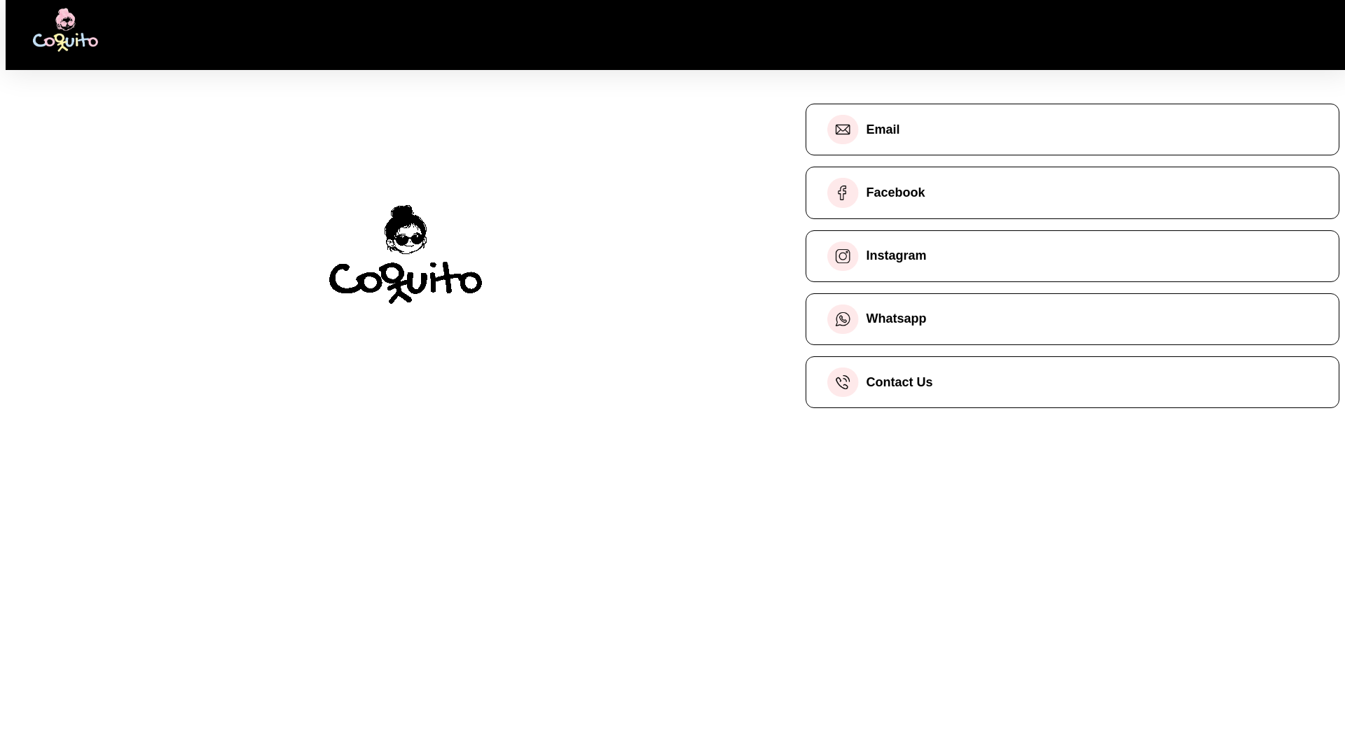 website screenshot of https://coquito.cc/