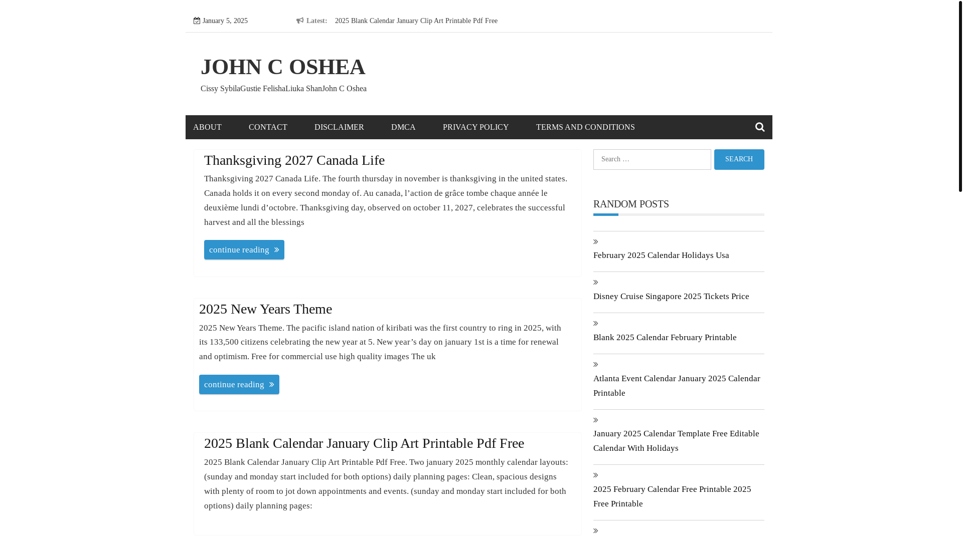 website screenshot of https://johncosheaj.pages.dev/