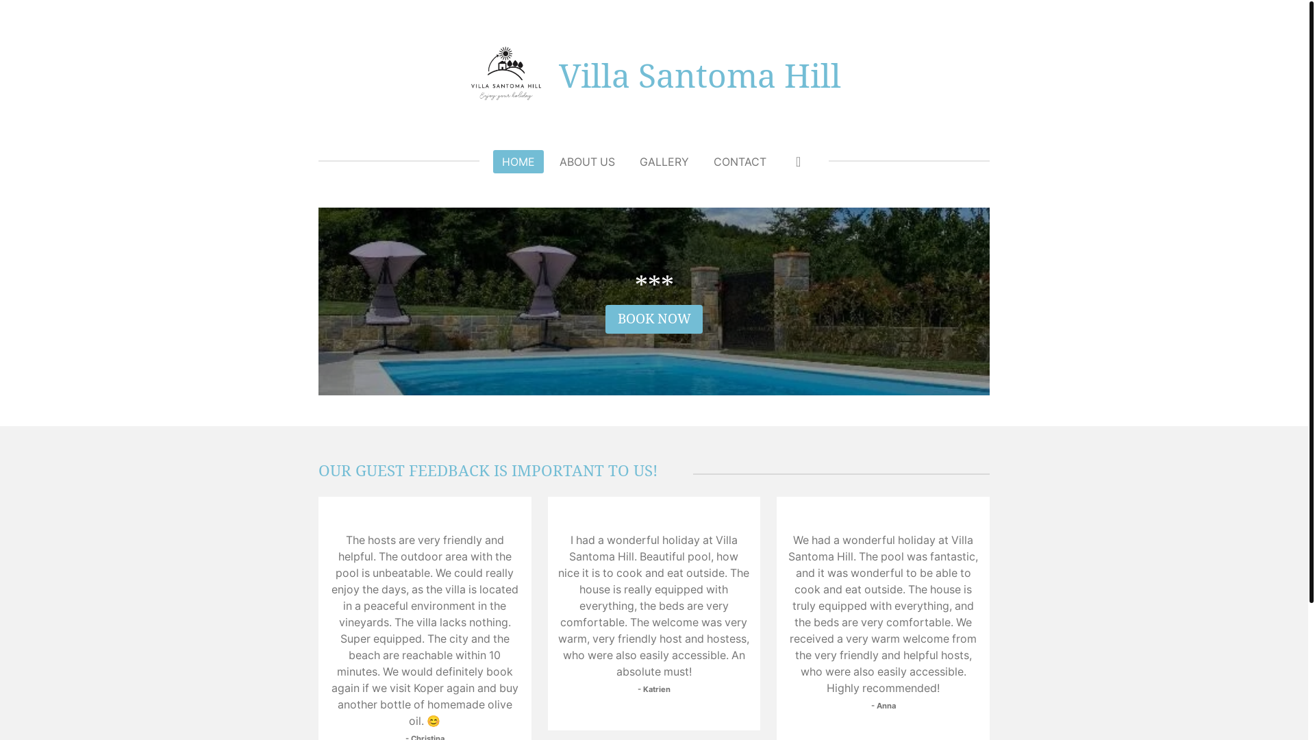website screenshot of https://villasantomahill.com/