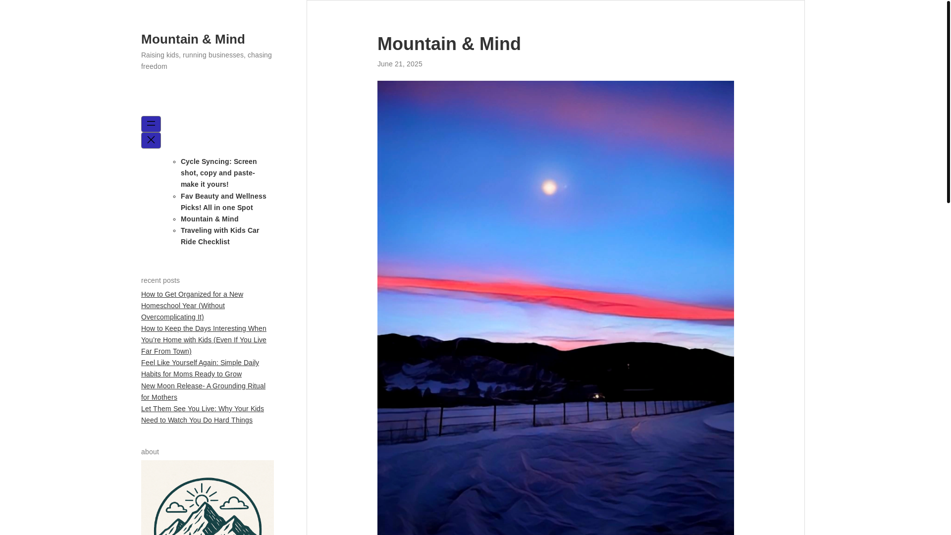 website screenshot of https://mountainminddotblog.com/