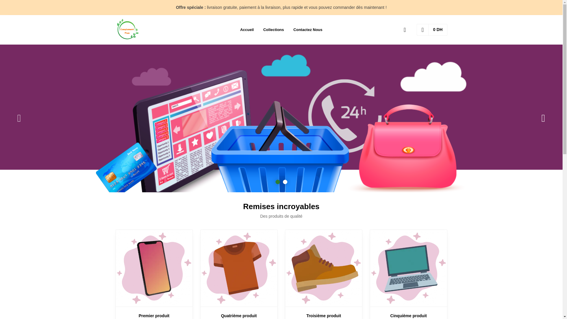 website screenshot of https://complementplus.ma/