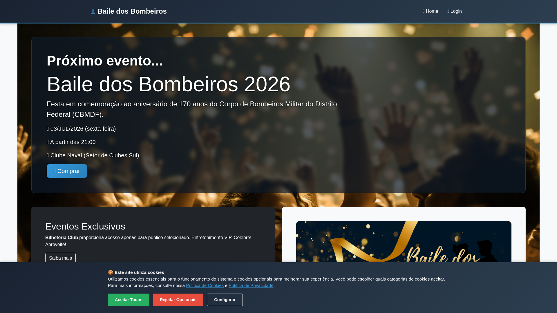 website screenshot of https://baile170anos.com/
