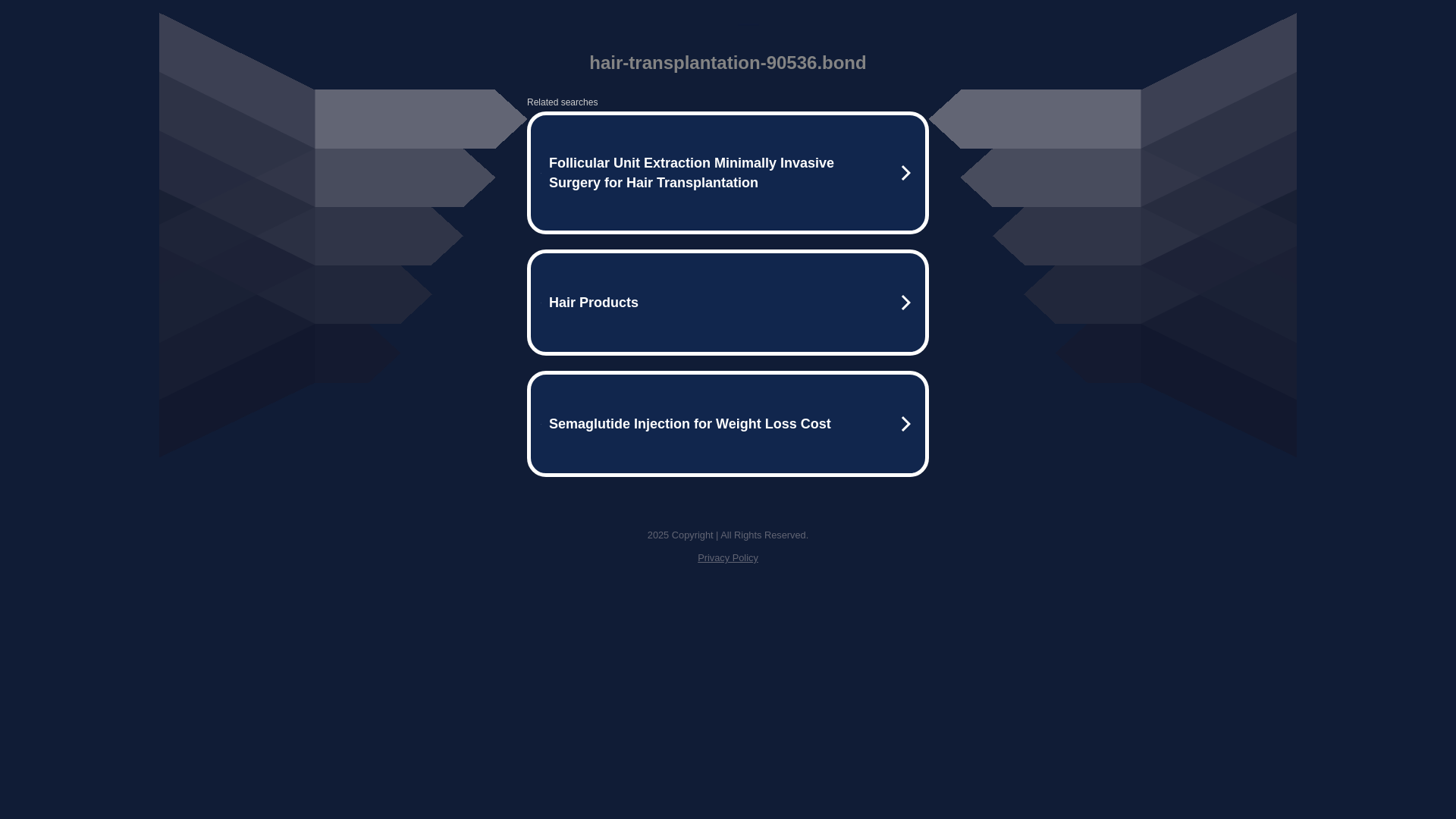 website screenshot of https://hair-transplantation-90536.bond/