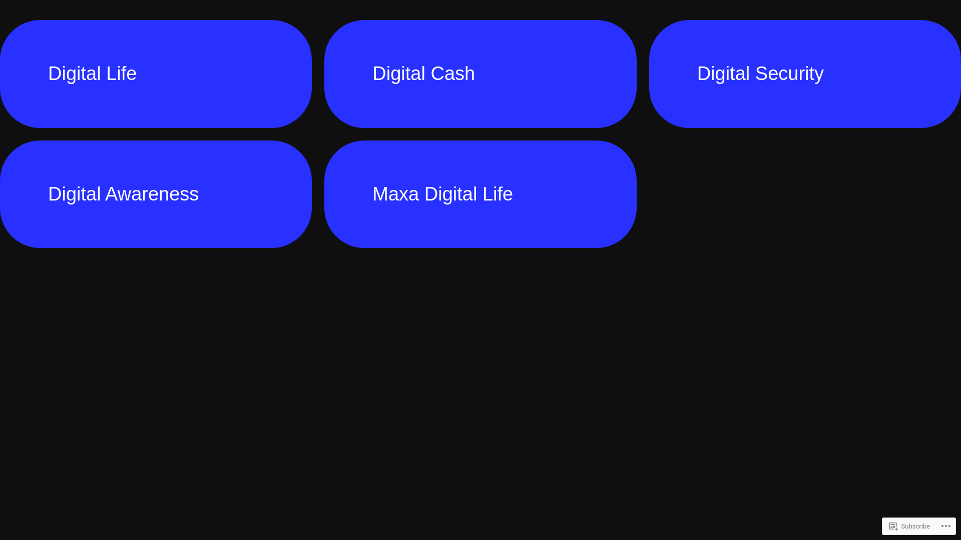 website screenshot of https://maxa.blog/
