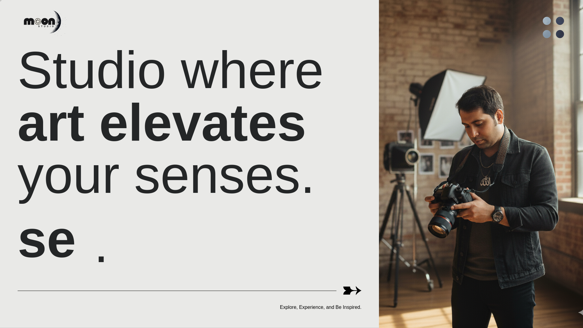 website screenshot of https://moonstudio.pk