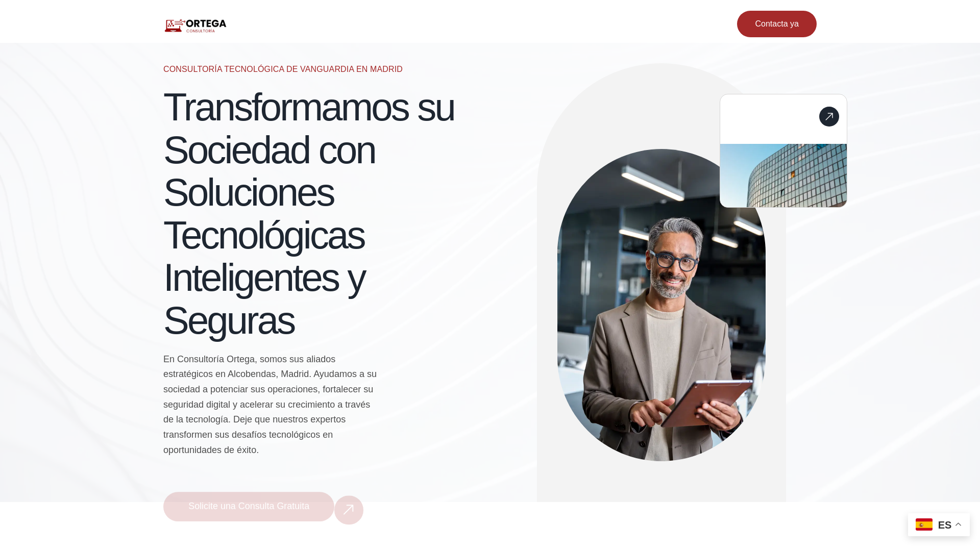 website screenshot of https://consultoriaortega.es/