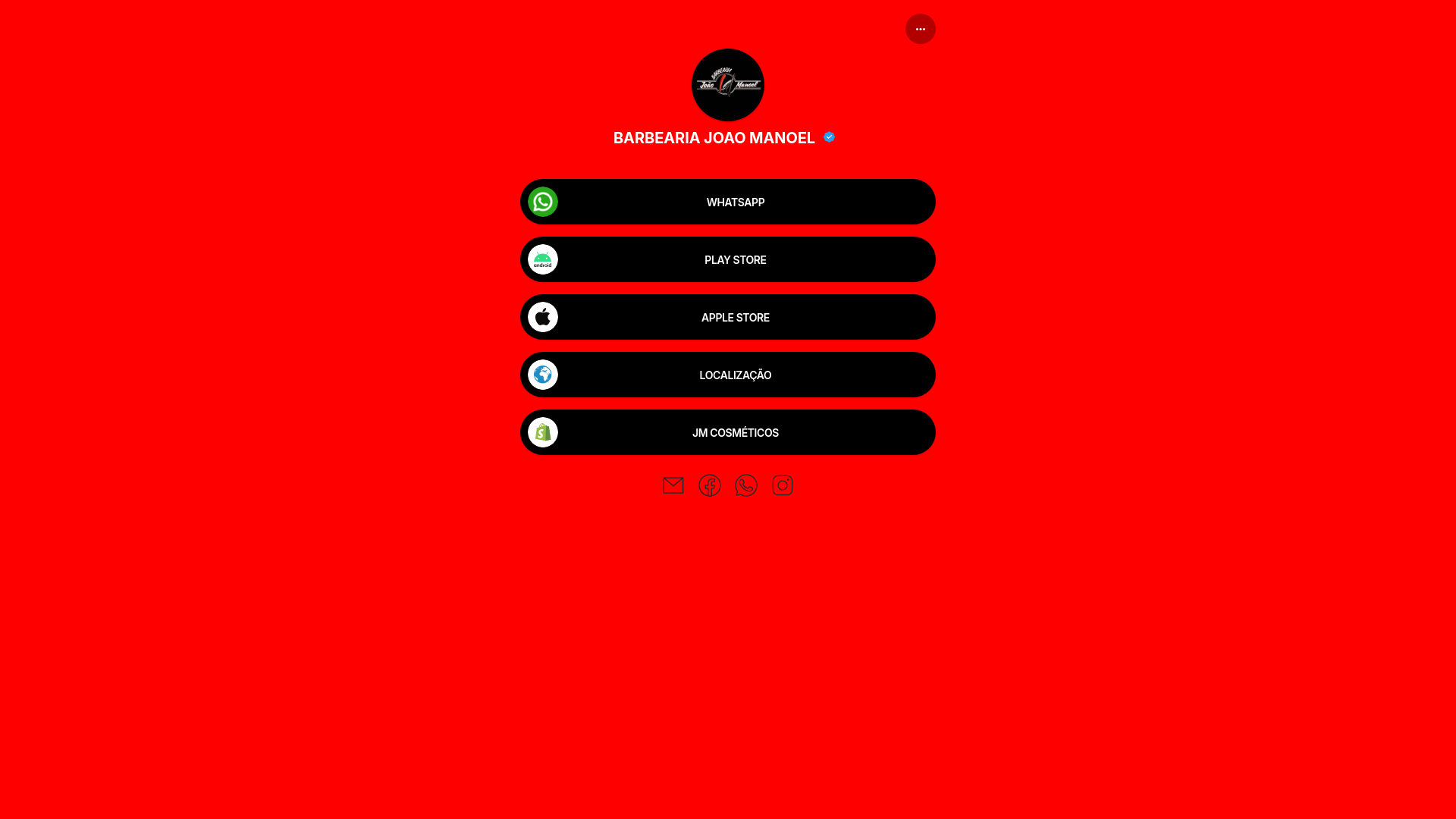 website screenshot of https://barbeariajoaomanoel.com.br/