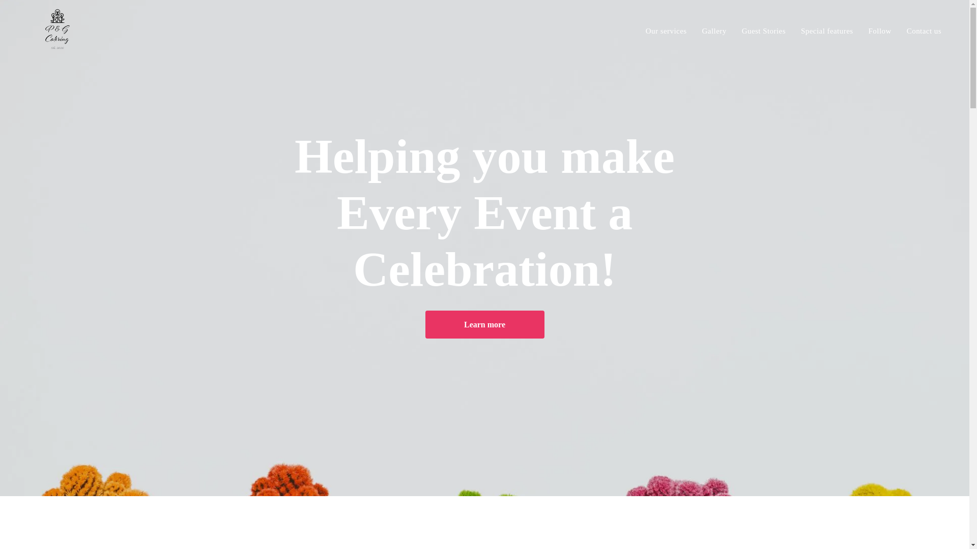 website screenshot of https://cateringyesplease.org/