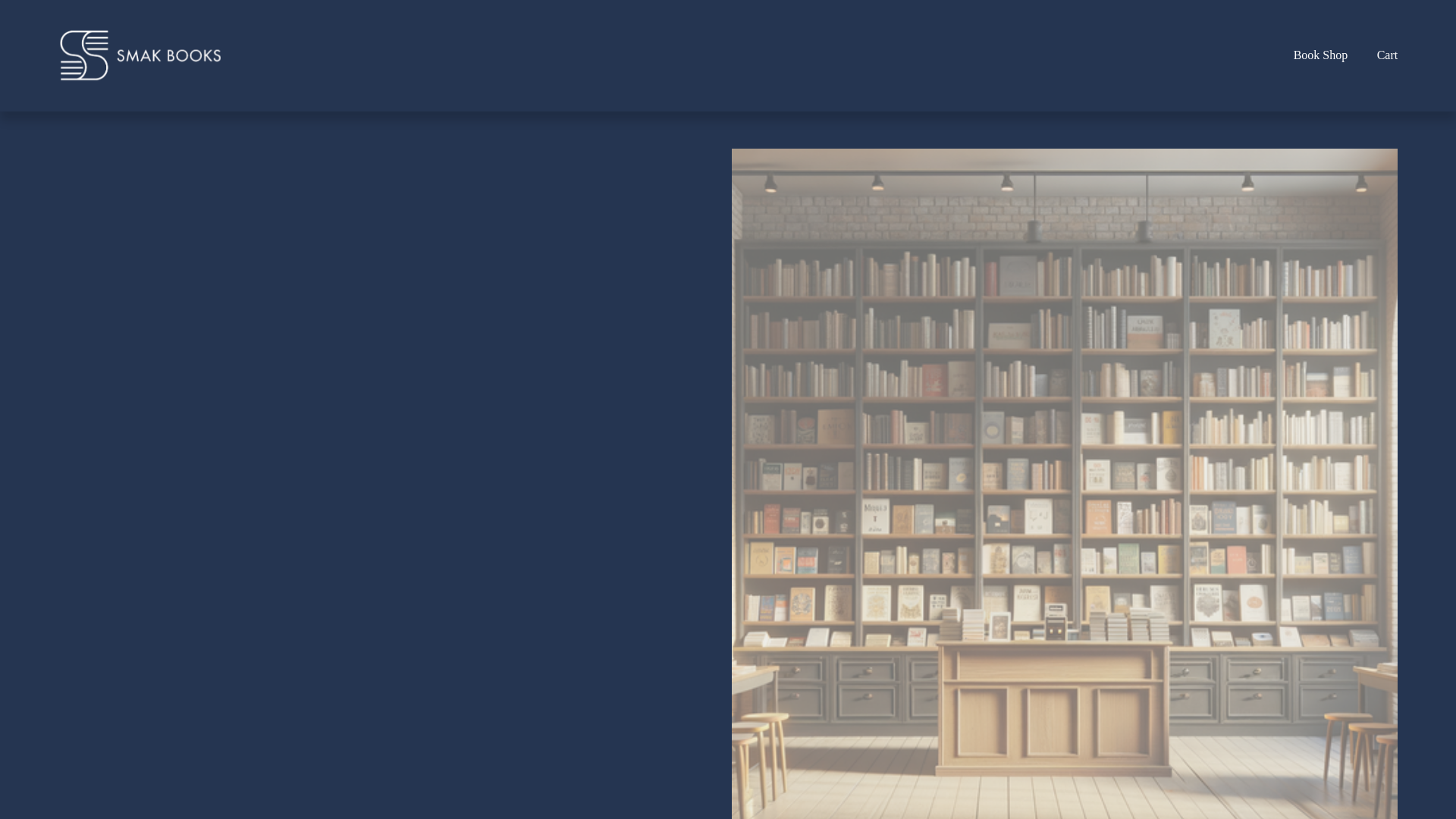 website screenshot of https://smakbooks.com/