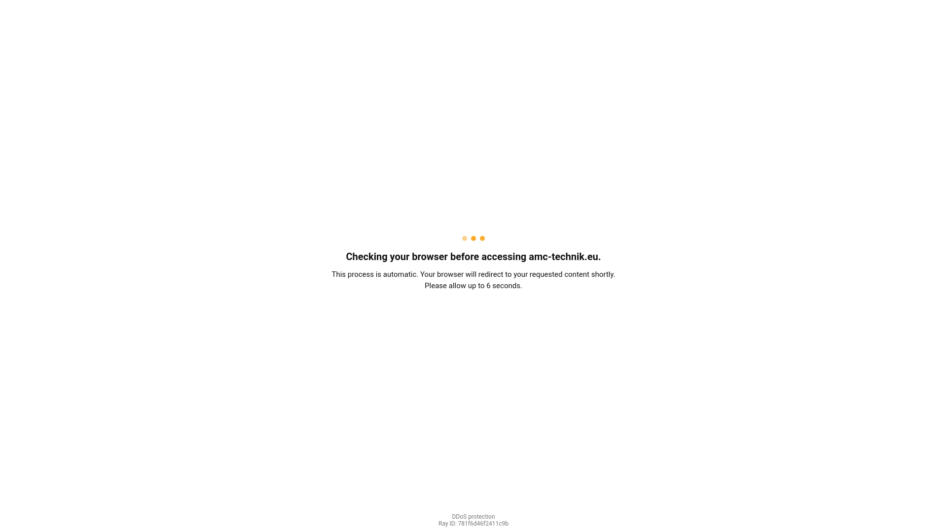 website screenshot of https://amc-technik.eu