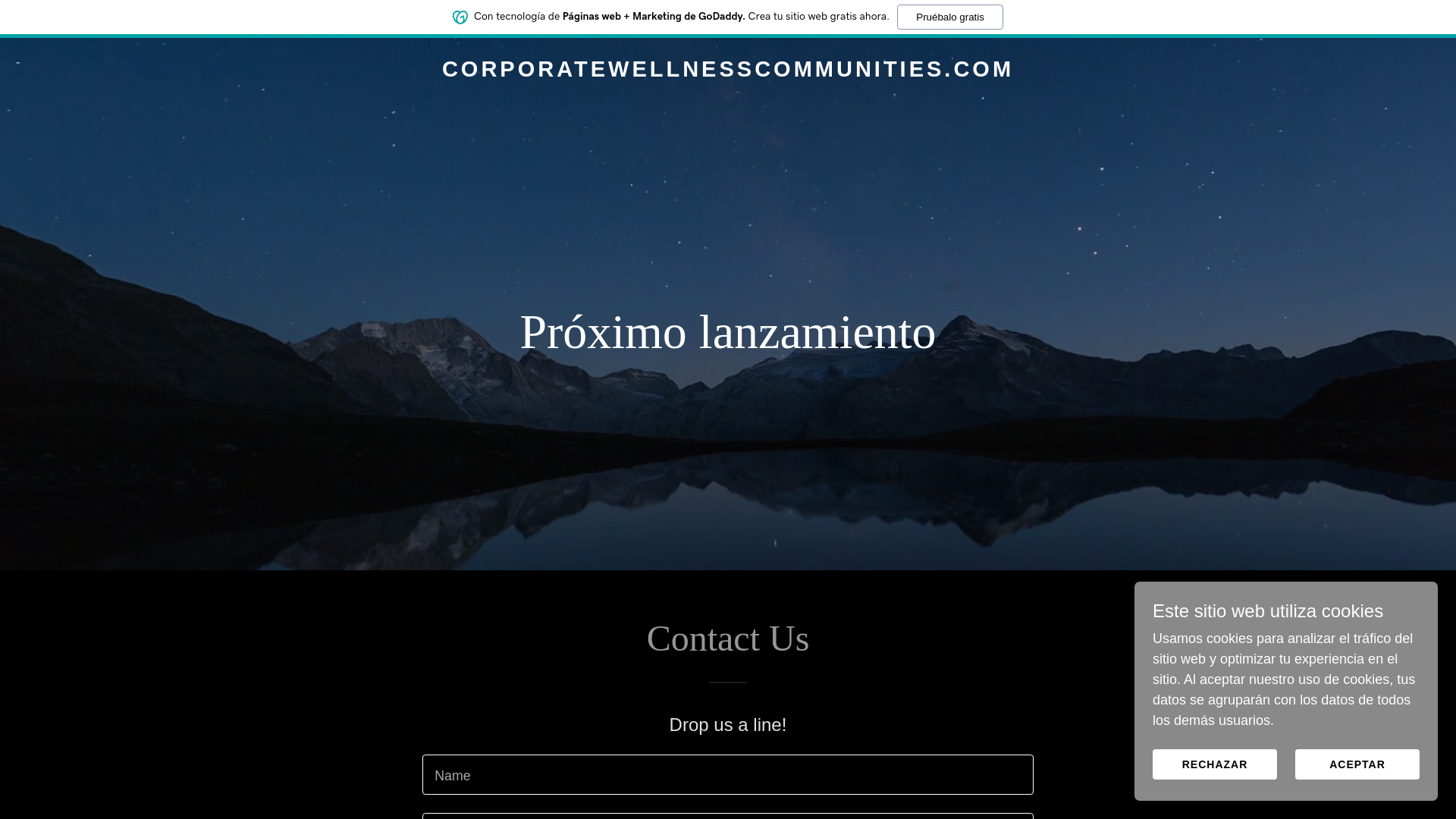 website screenshot of https://corporatewellnesscommunities.com/