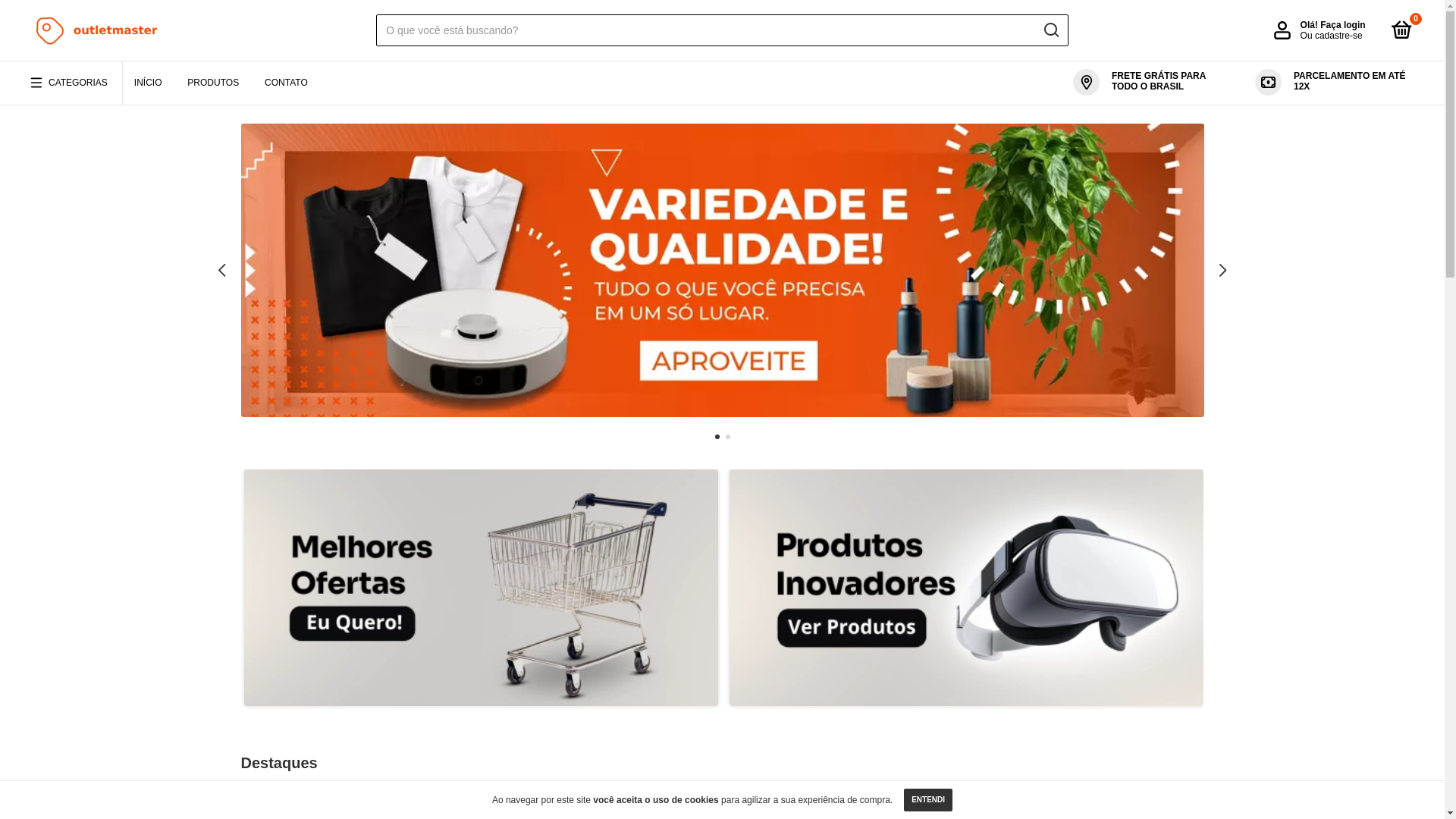 website screenshot of https://outlet-master.com/