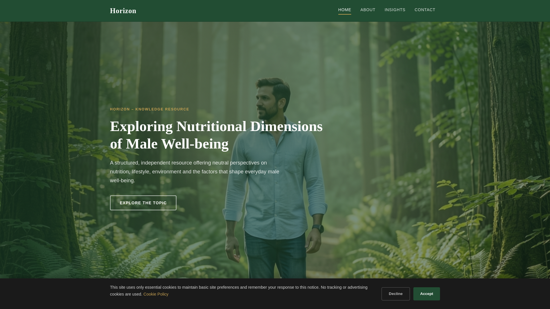 website screenshot of https://horizonpo.info/