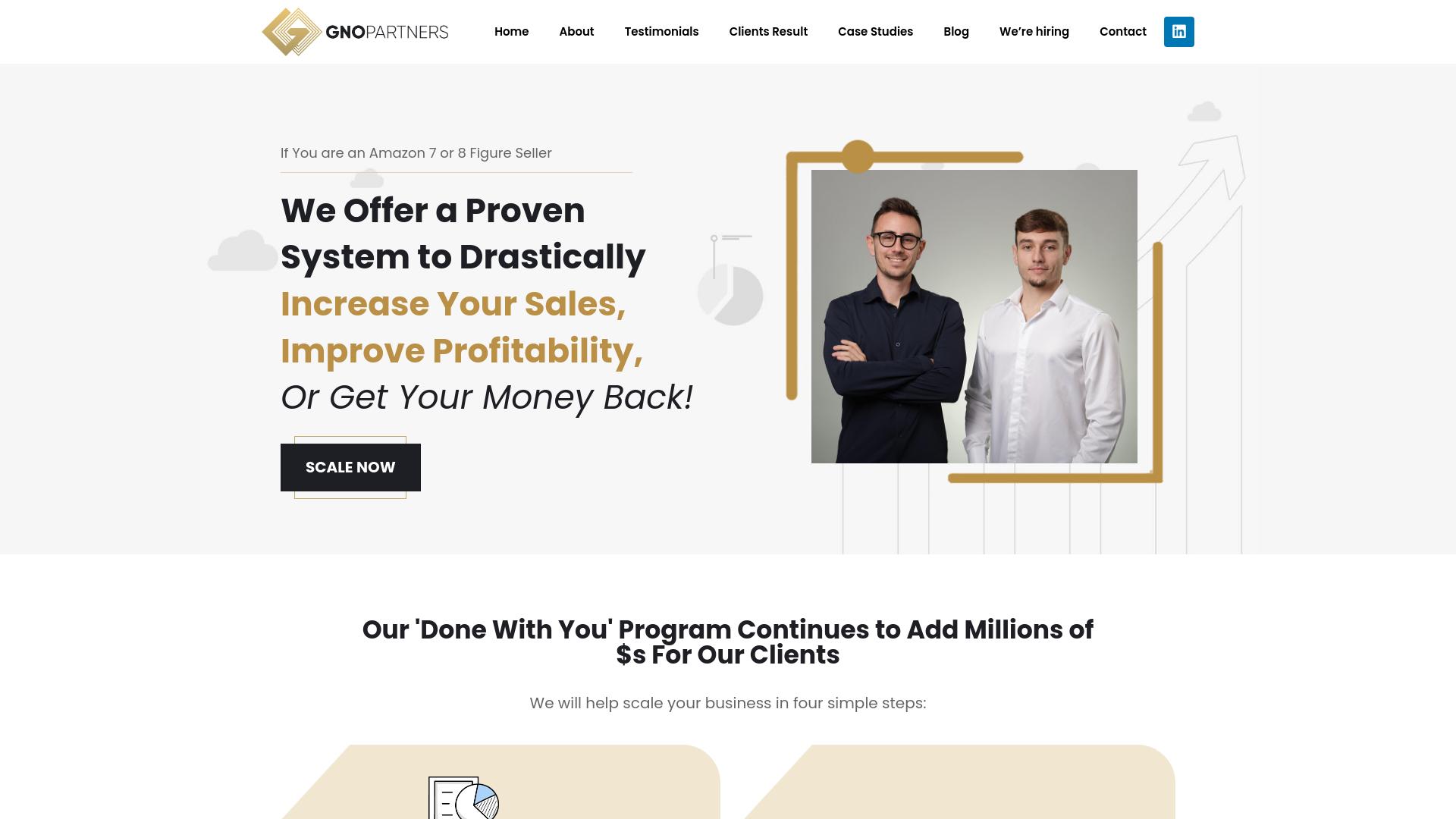 website screenshot of https://gnopartnersadvising.com/