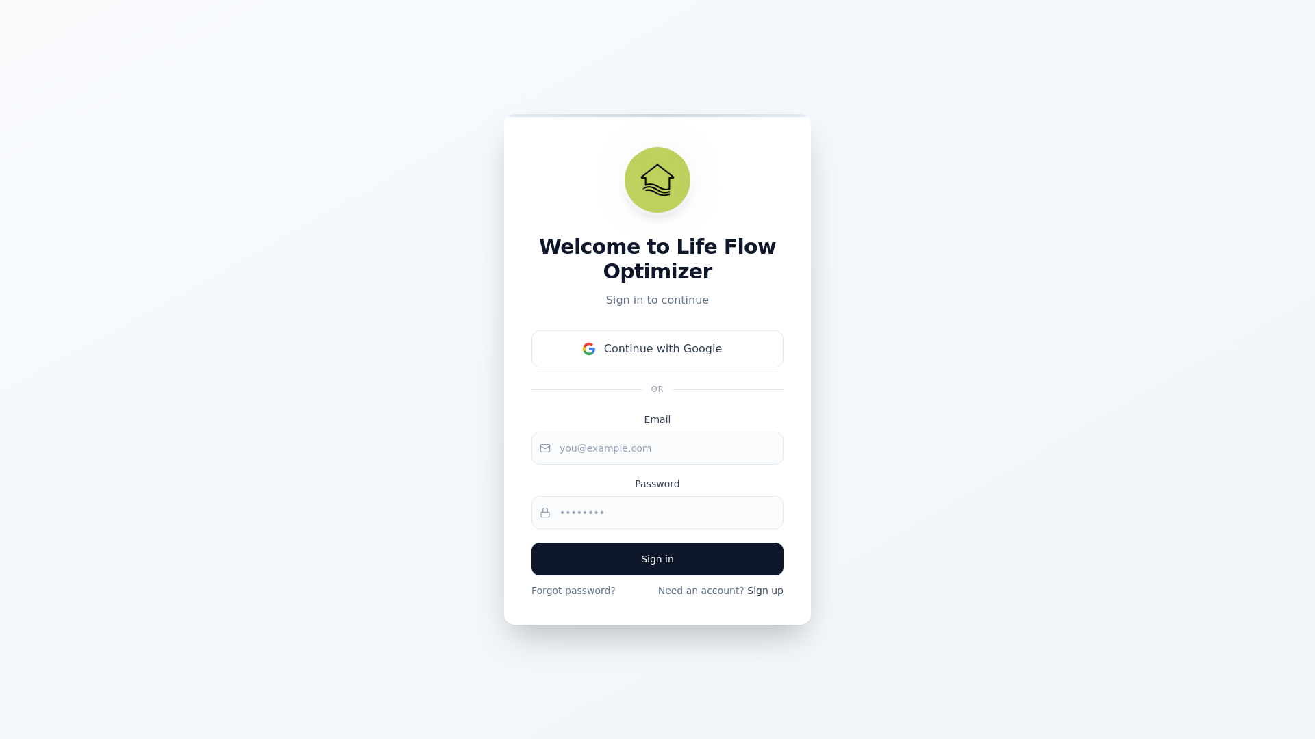 website screenshot of https://lifeflowoptimizer.ca/