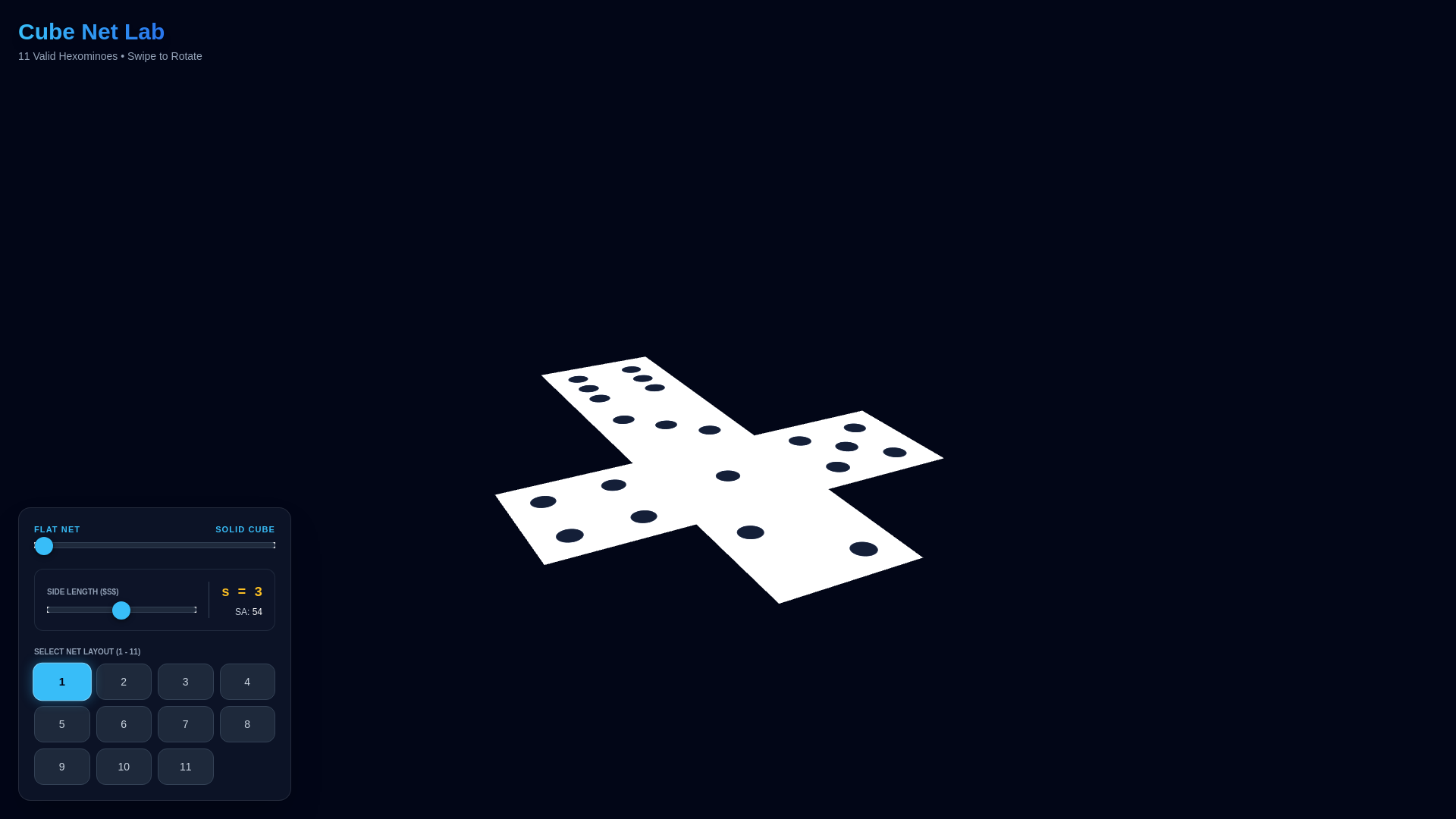 website screenshot of https://cube-nets.pages.dev/