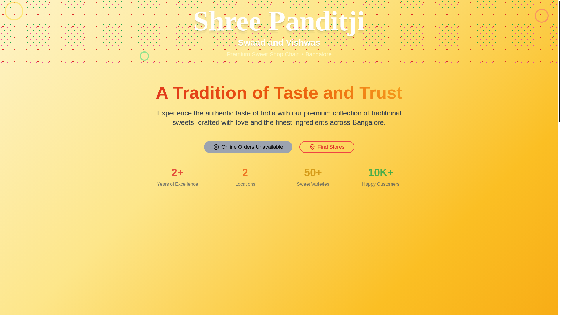 website screenshot of https://shreepanditji.shop/