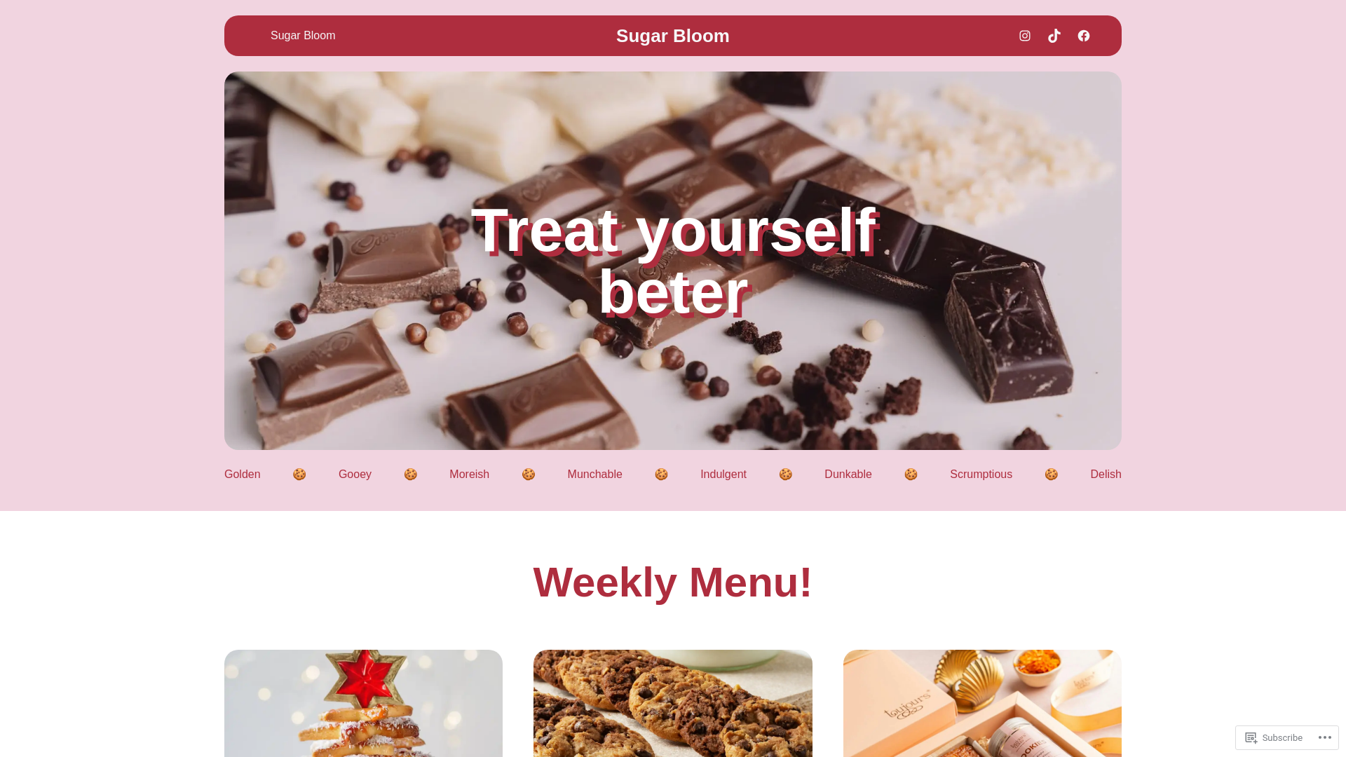 website screenshot of https://browniesandcookies.co