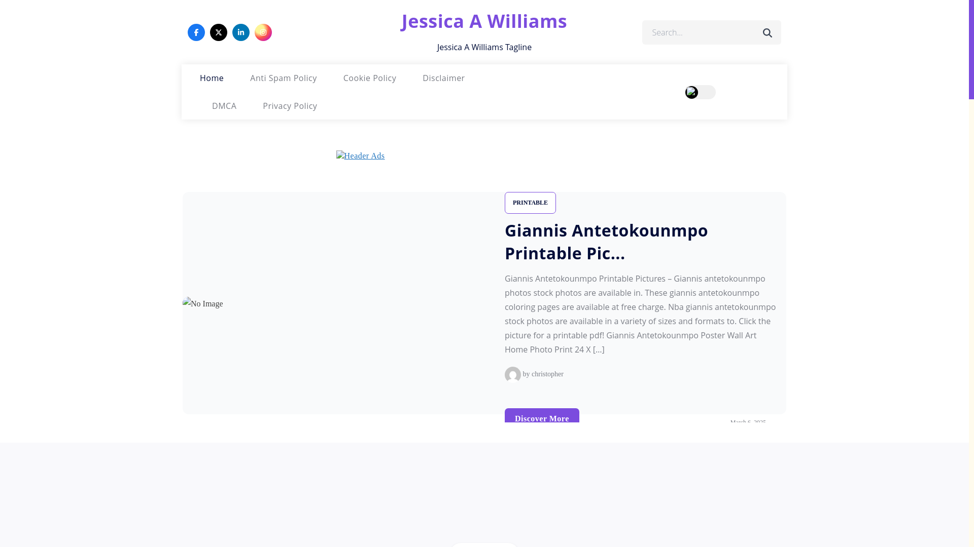 website screenshot of https://jessicaawilliamsa.pages.dev/