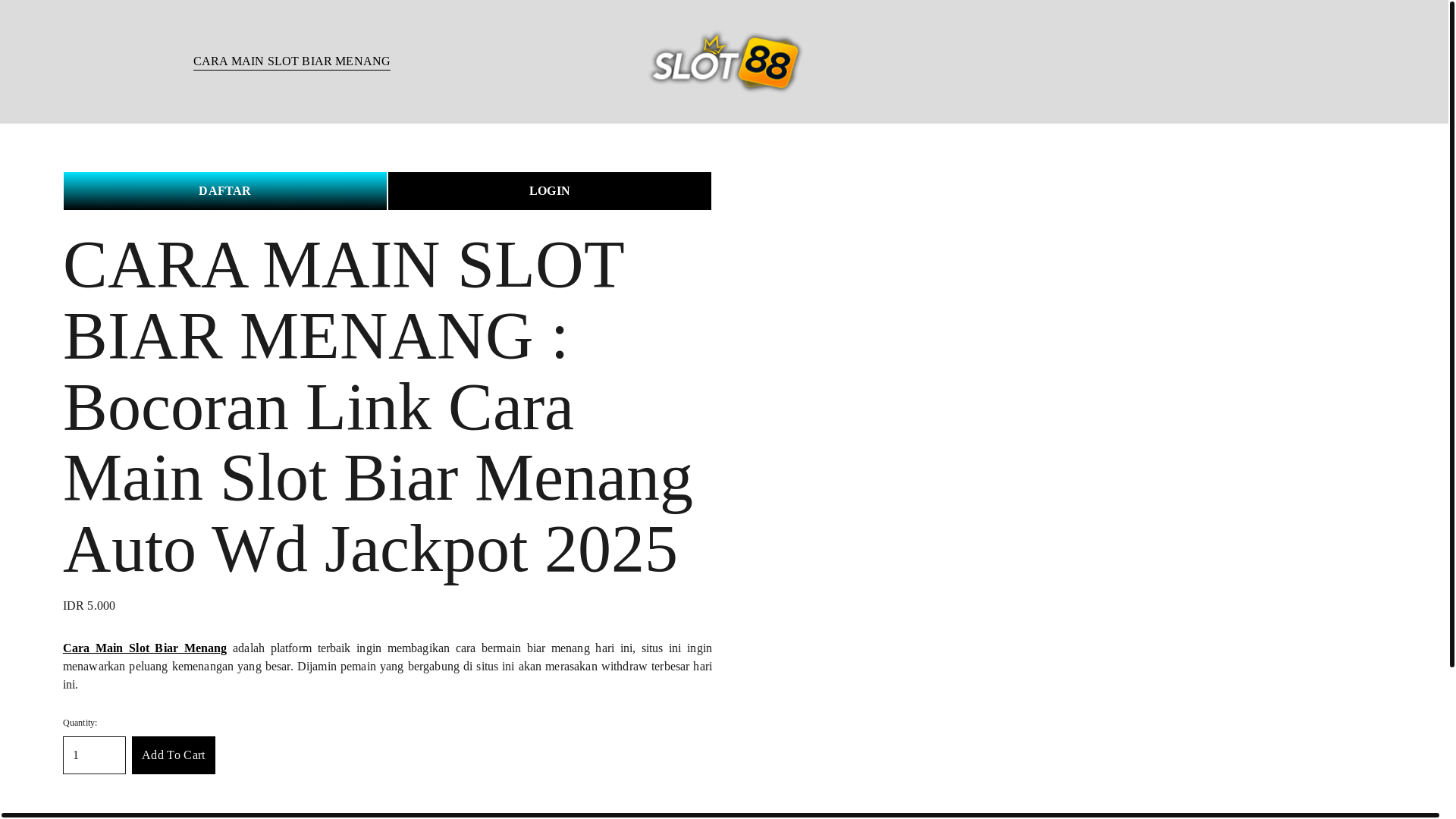 website screenshot of https://caramainslotbiarmenang.pages.dev/