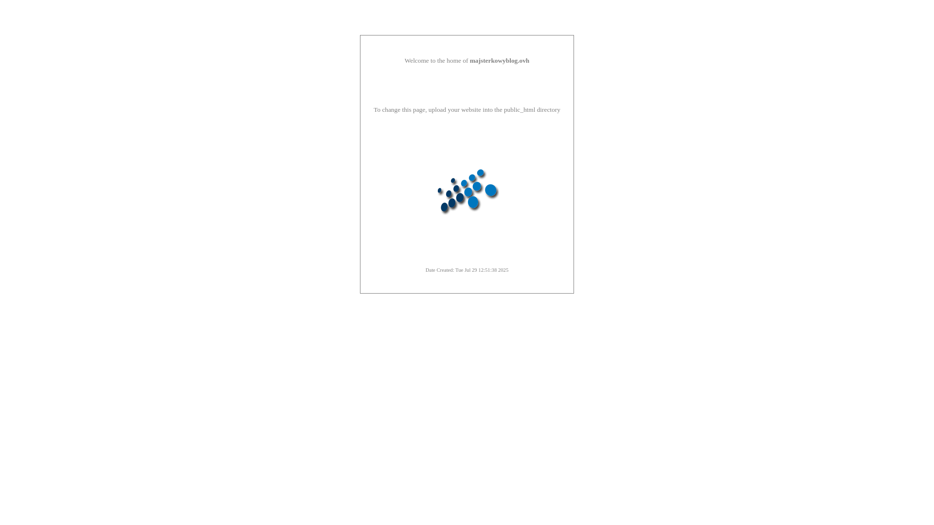 website screenshot of https://majsterkowyblog.ovh/