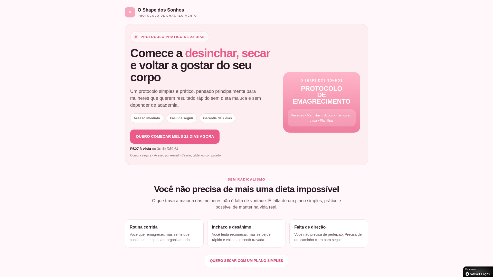 website screenshot of https://oshapedossonhos.com.br/