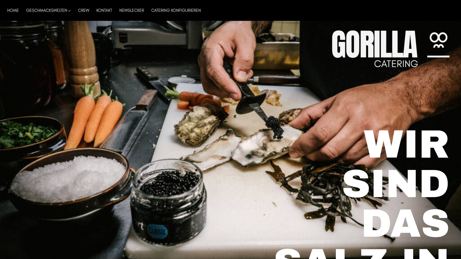 website screenshot of https://gorilla-catering.hamburg