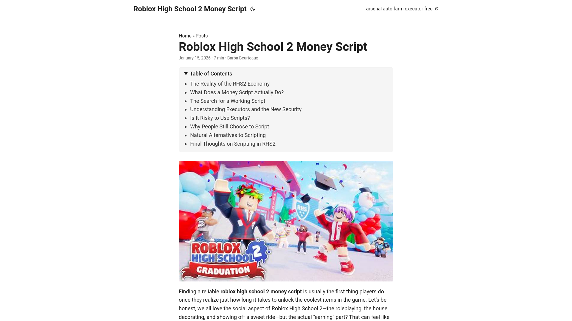 website screenshot of https://robloxhighschool2moneyscript.pages.dev/