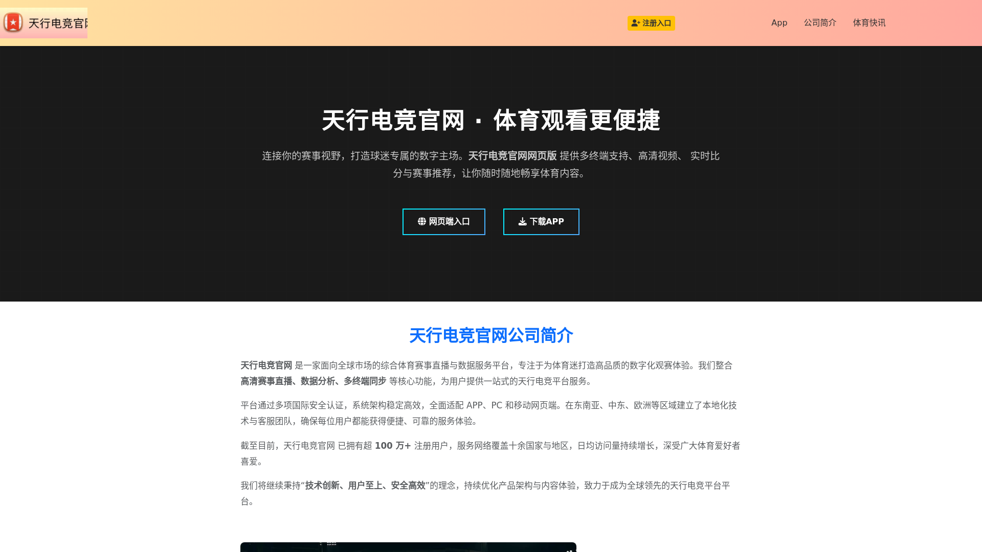 website screenshot of https://tianxinggaming.com/