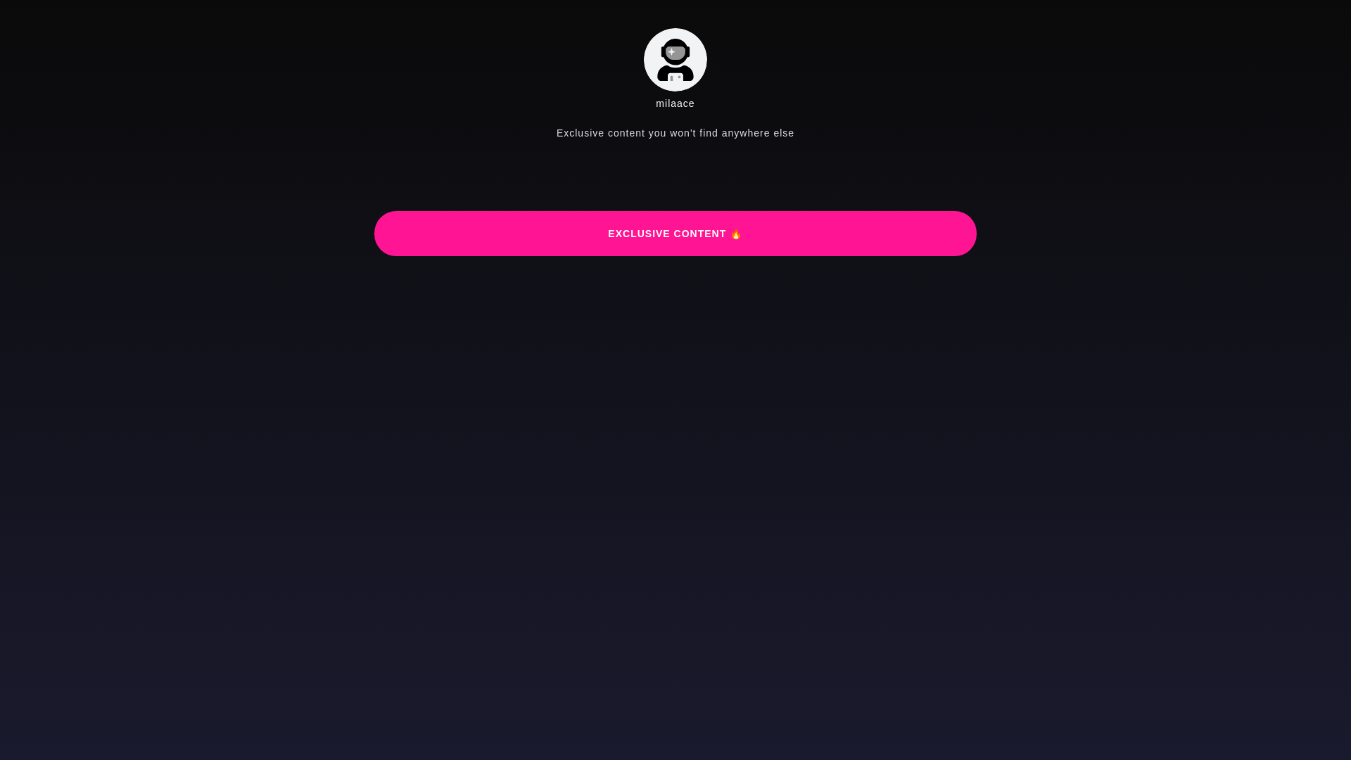 website screenshot of https://milaace.bio/