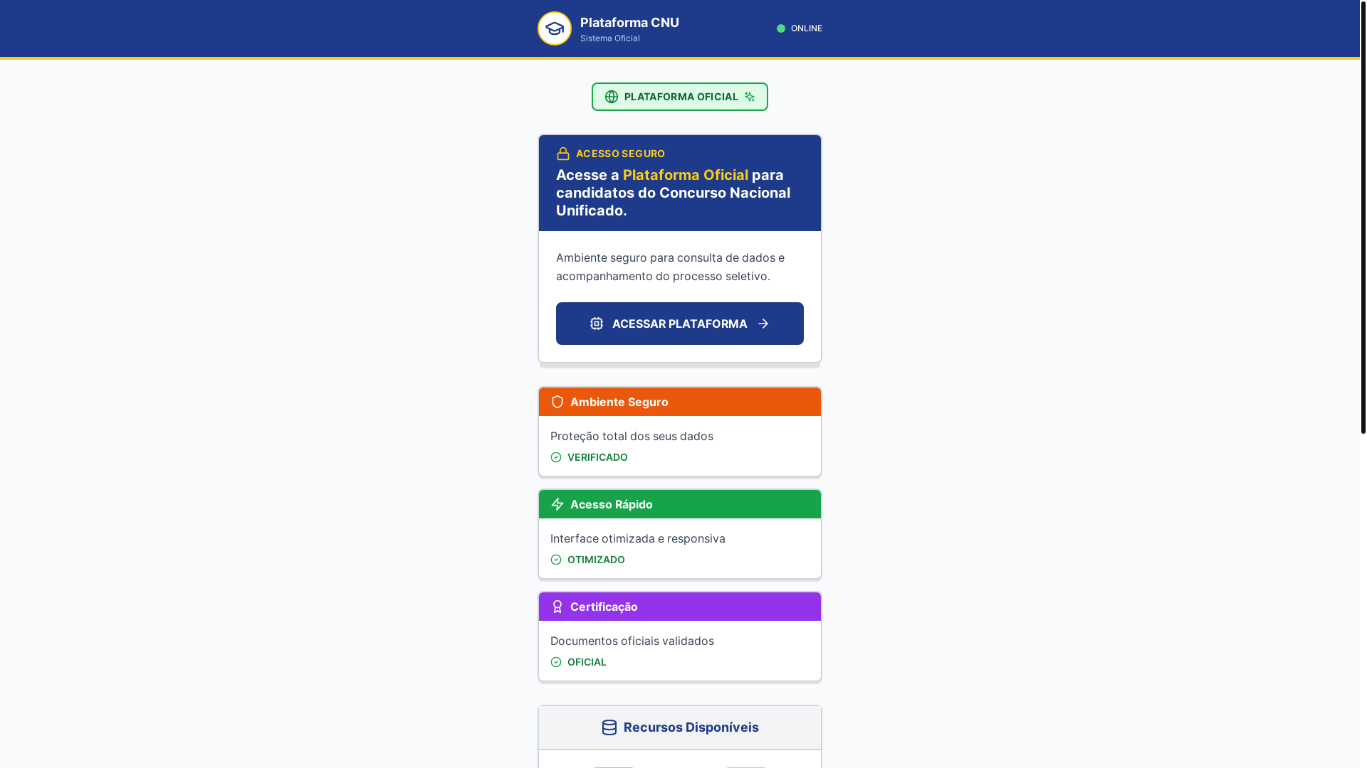 website screenshot of https://cnuinscricao.pages.dev/