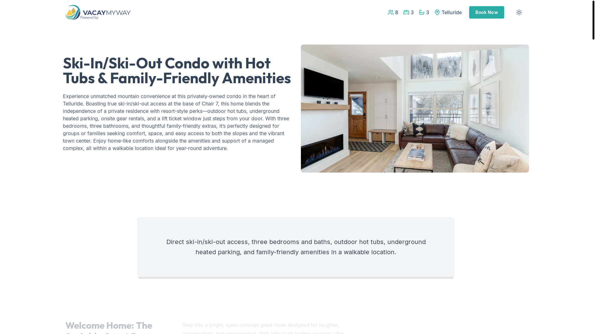 website screenshot of https://thrillchair7.vacations/