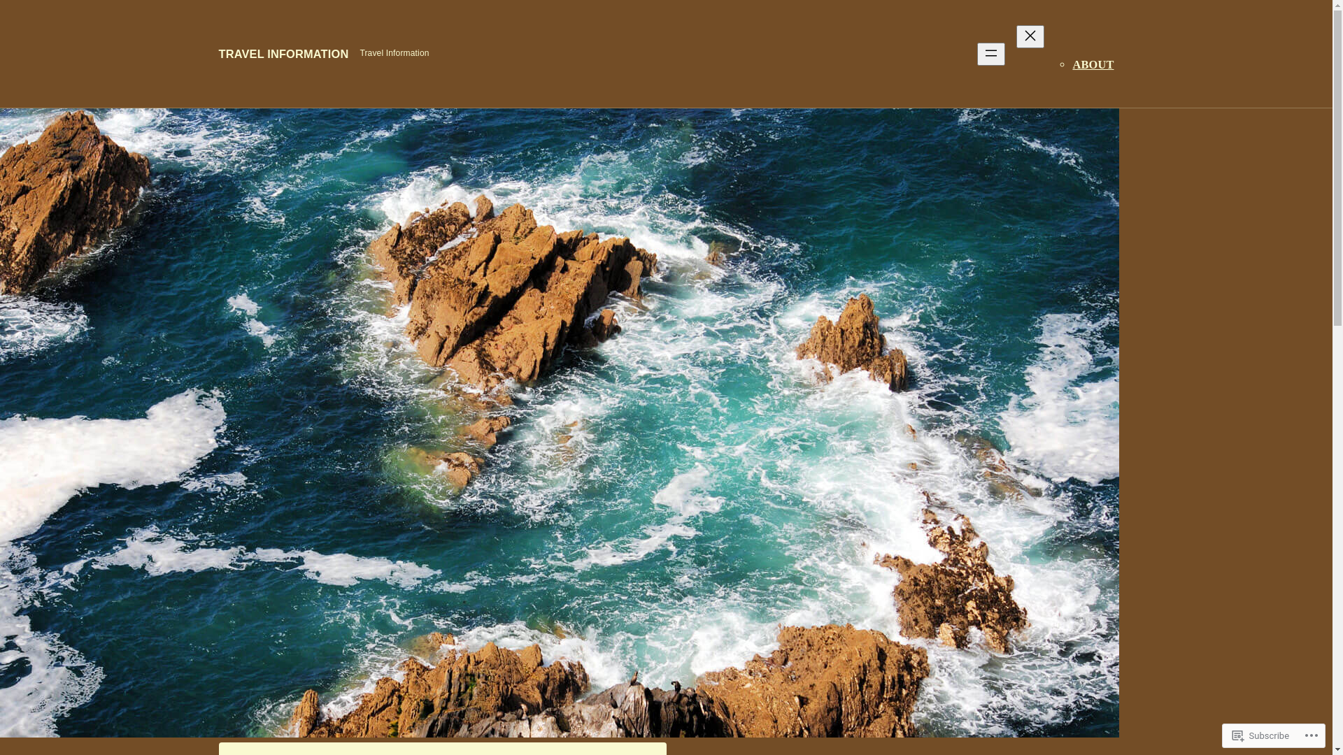 website screenshot of https://travelinformation.blog/