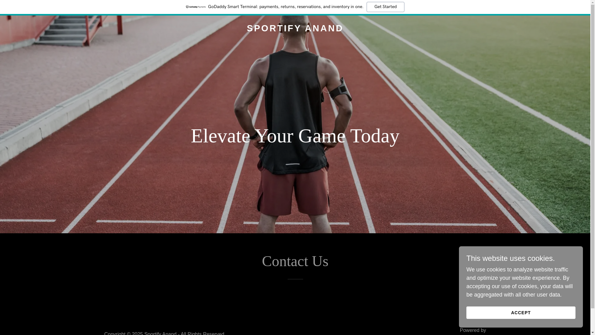 website screenshot of https://sportifyanand.in/