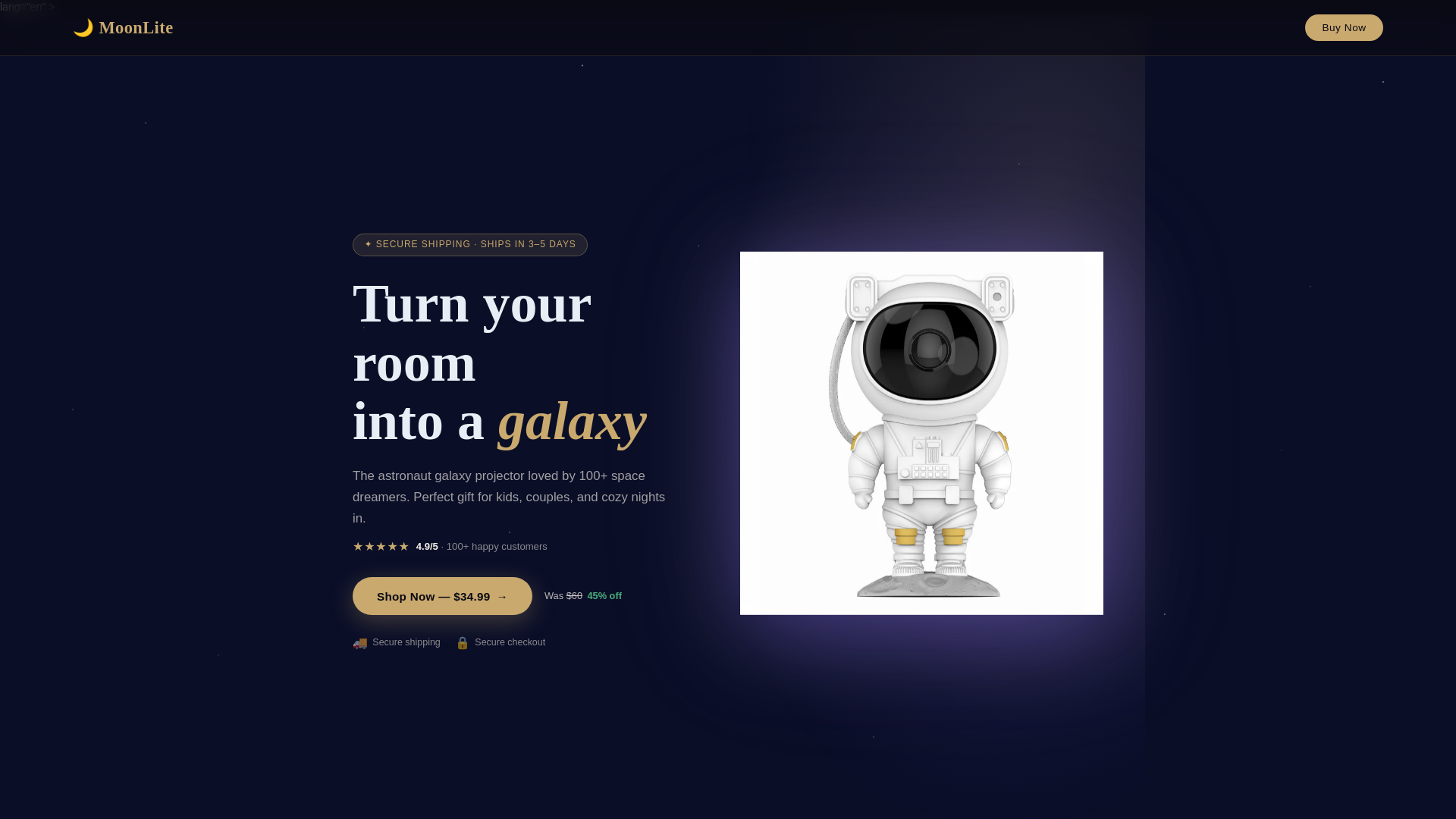 website screenshot of https://lumeaprojectors.store/