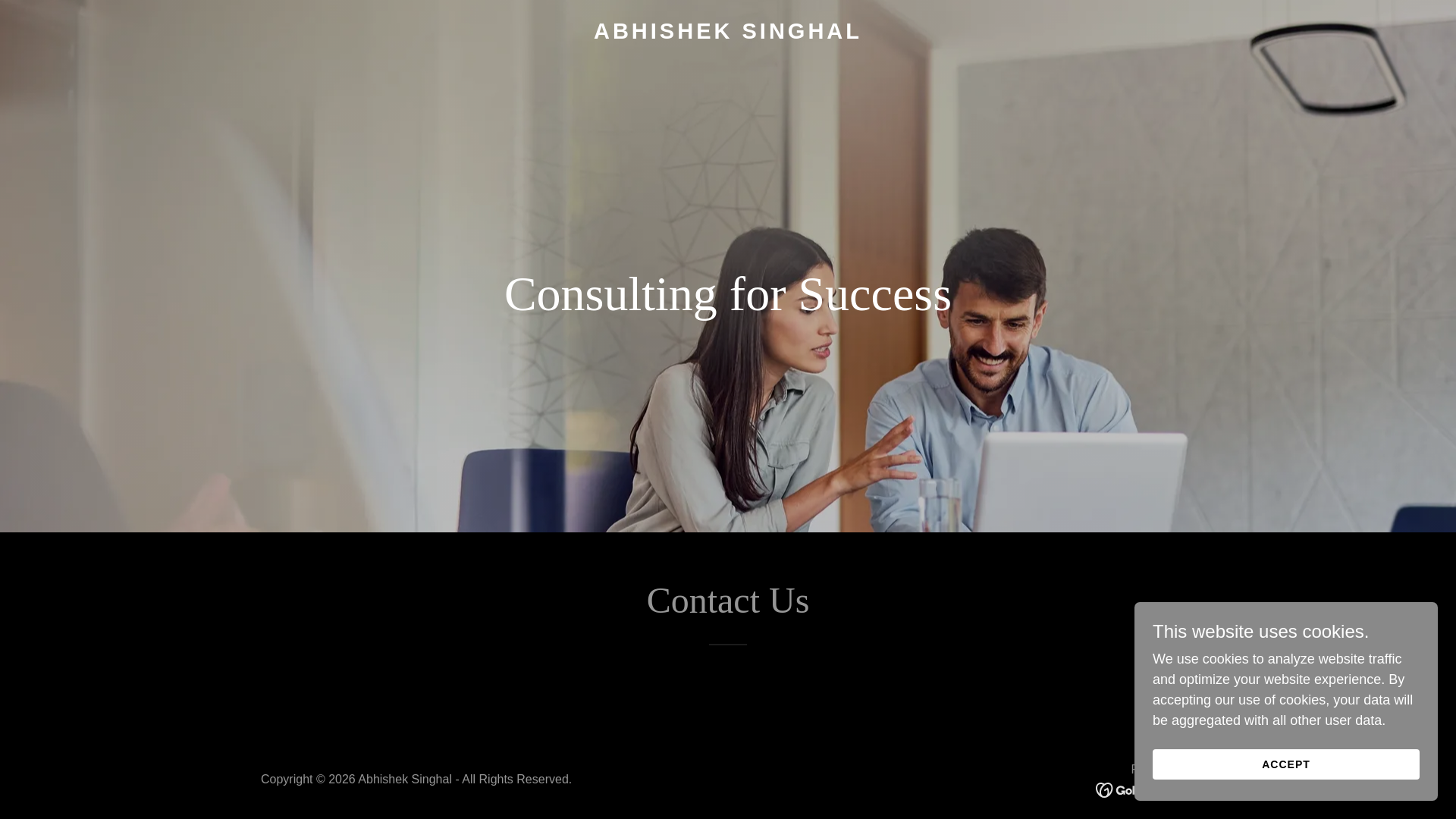 website screenshot of https://abhisheksinghal.co.in/