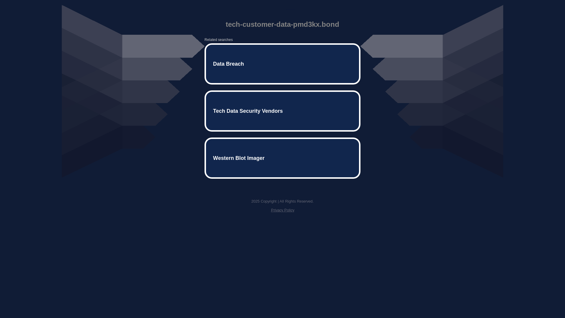 website screenshot of https://tech-customer-data-pmd3kx.bond/