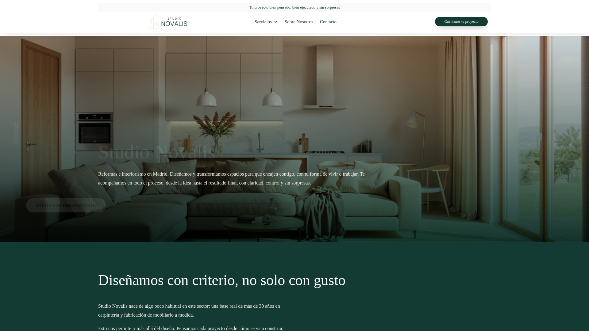 website screenshot of https://studionovalis.es